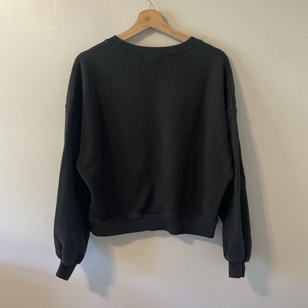 Agolde Women’s Balloon Sleeved Sweatshirt Crewneck Oversized Sz M Made In USA - Picture 6 of 6